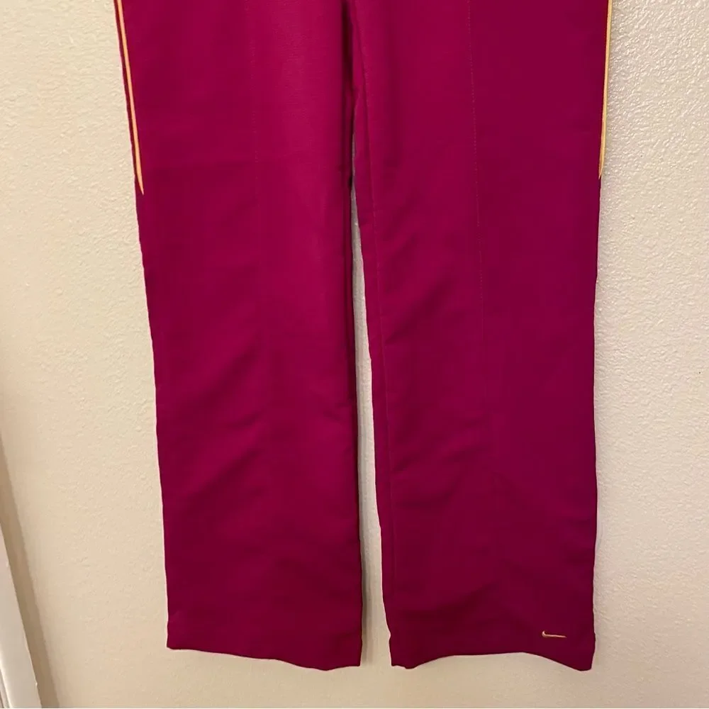 Nike womans hot pink Tech Marching Band Pants hot pink yellow pinstripe M 8-10